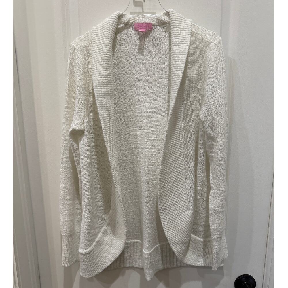Lilly Pulitzer long white cardigan